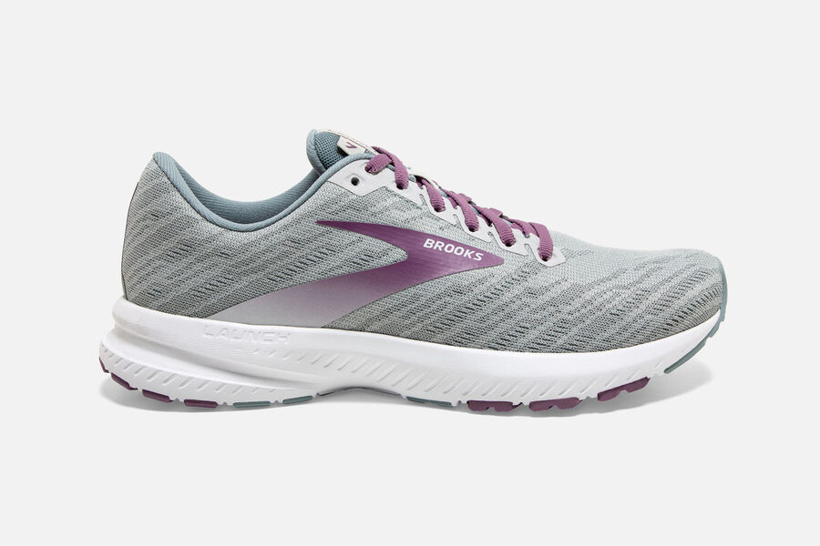 Brooks Launch 7 Womens UK - Road Running Shoes - Grey/Purple 016-QBXLVN